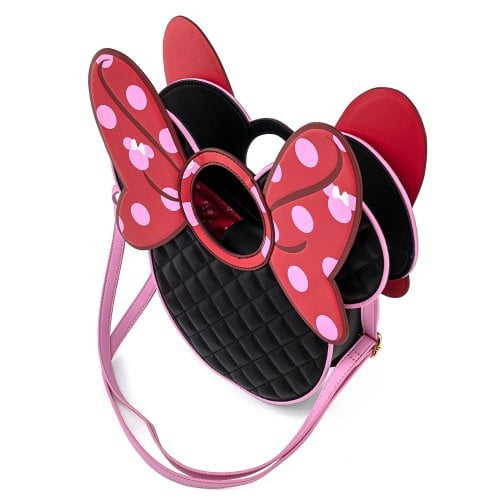 Disney Minnie Mouse Loungefly Quilted Polkadot Bow Bag