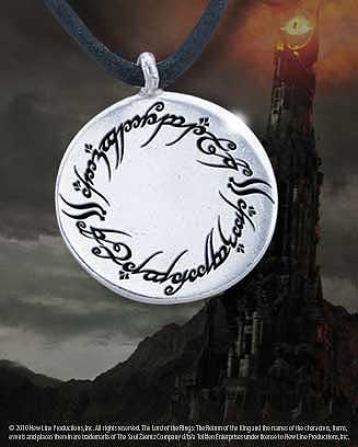 lord of the rings elven script charm pendant