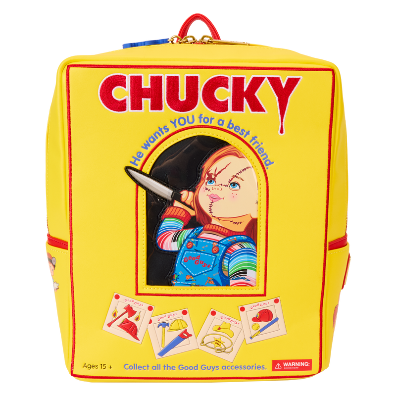 Childs Play Chucky Doll Box Loungefly Backpack