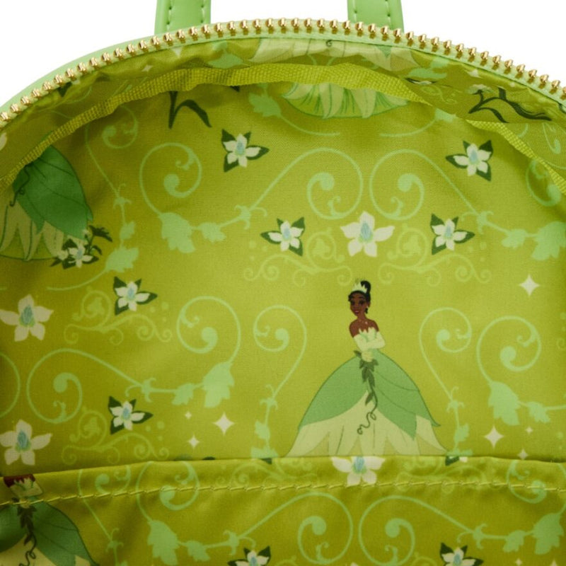 DISNEY PRINCESS AND THE FROG TIANA LENTICULAR LOUNGEFLY BACKPACK