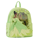 DISNEY PRINCESS AND THE FROG TIANA LENTICULAR LOUNGEFLY BACKPACK
