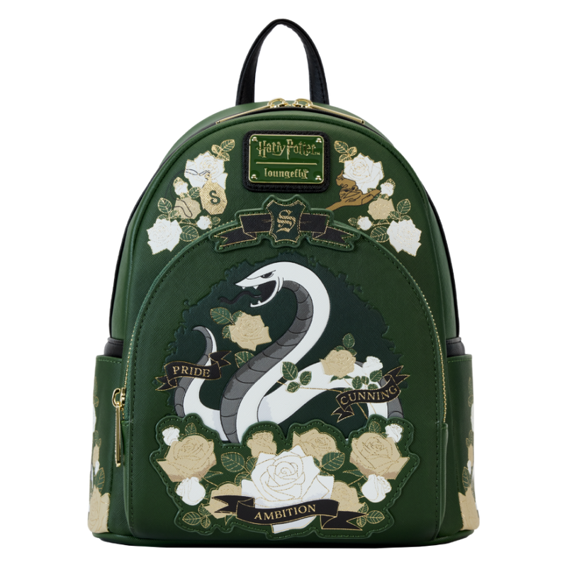 HARRY POTTER SLYTHERIN HOUSE TATTOO LOUNGEFLY BACKPACK