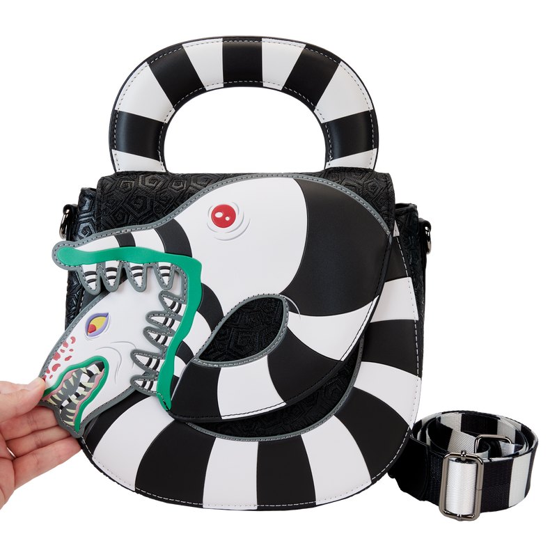 Beetlejuice Sandworm Loungefly Crossbody Bag