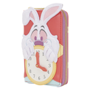 Disney Alice in Wonderland White Rabbit Zip Around Wallet