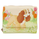 Disney Lady and the Tramp Pastel Tulip Trifold Wallet Purse