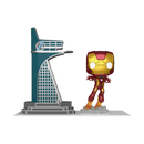 Avengers: Infinity Saga - Avengers Tower & Iron Man Glow-in-the-Dark Pop! Town Vinyl Figure