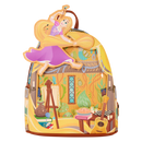Disney Rapunzel Tangled Glow in the dark Loungefly pin traders Backpack