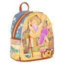 Disney Rapunzel Tangled Glow in the dark Loungefly pin traders Backpack