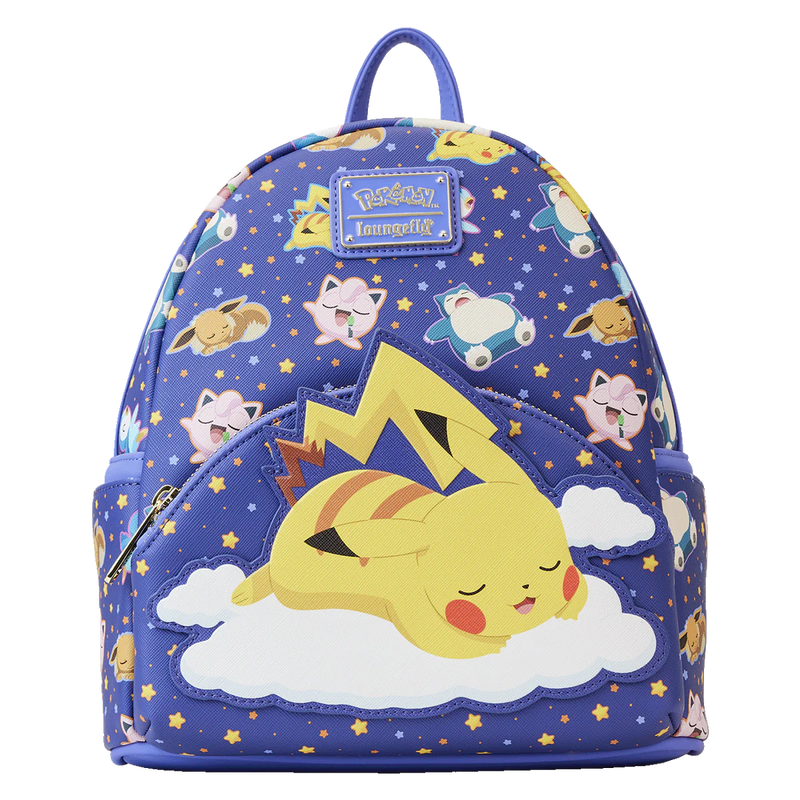 Pokemon Sleeping Pikachu & Friends Loungefly Backpack