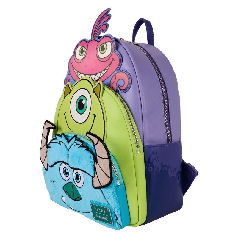 monsters university loungefly Disney Monsters Inc. Mike, Sulley & Randall Loungefly Backpack