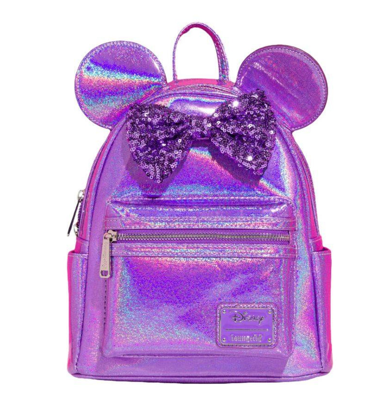 Disney Purple sequin Minnie Mouse Loungefly bag