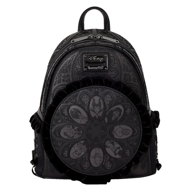 Disney Villains Black Velvet Loungefly Backpack