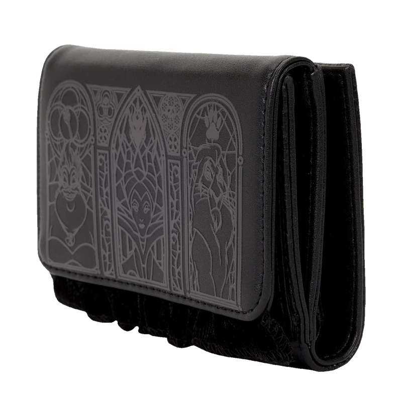 Disney Villains Black Velvet Wallet Purse