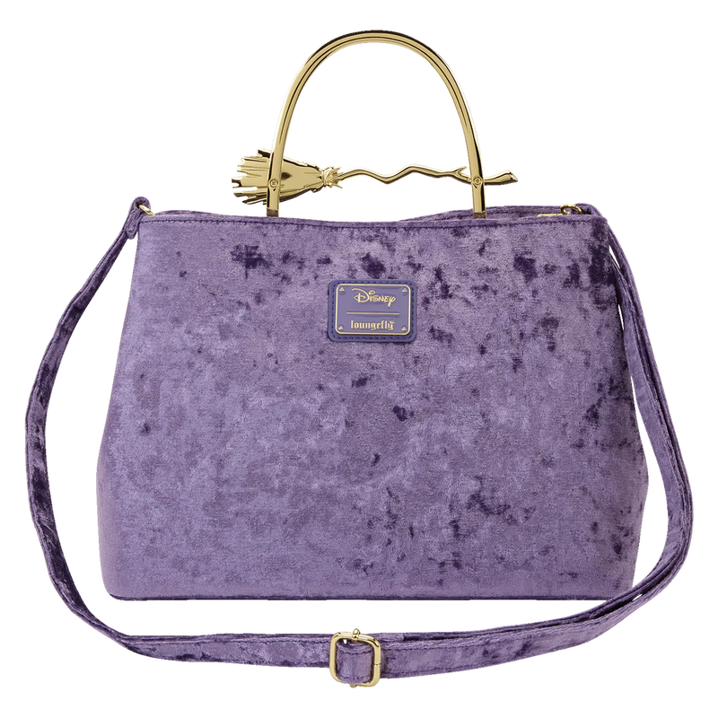 Disney Hocus Pocus Velvet Broom Handle Loungefly Handbag