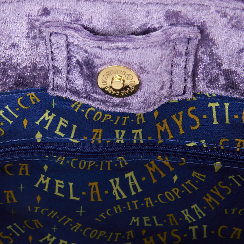 Disney Hocus Pocus Velvet Broom Handle Loungefly Handbag