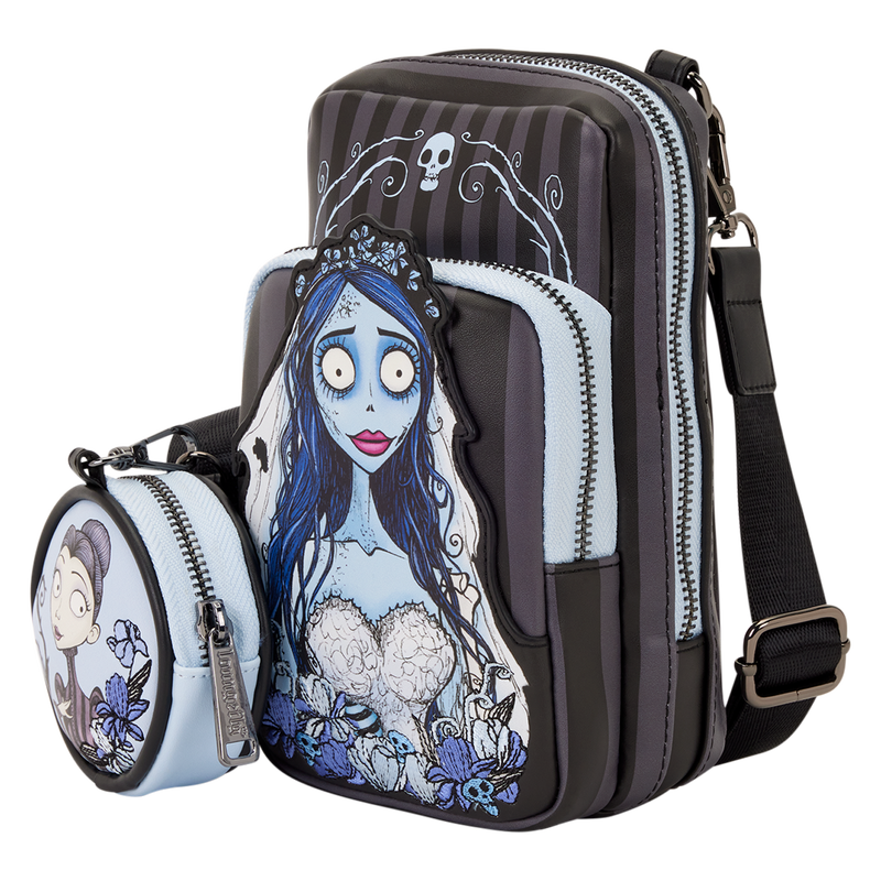 Corpse Bride Emily & Victor Loungefly sling Bag With Purse