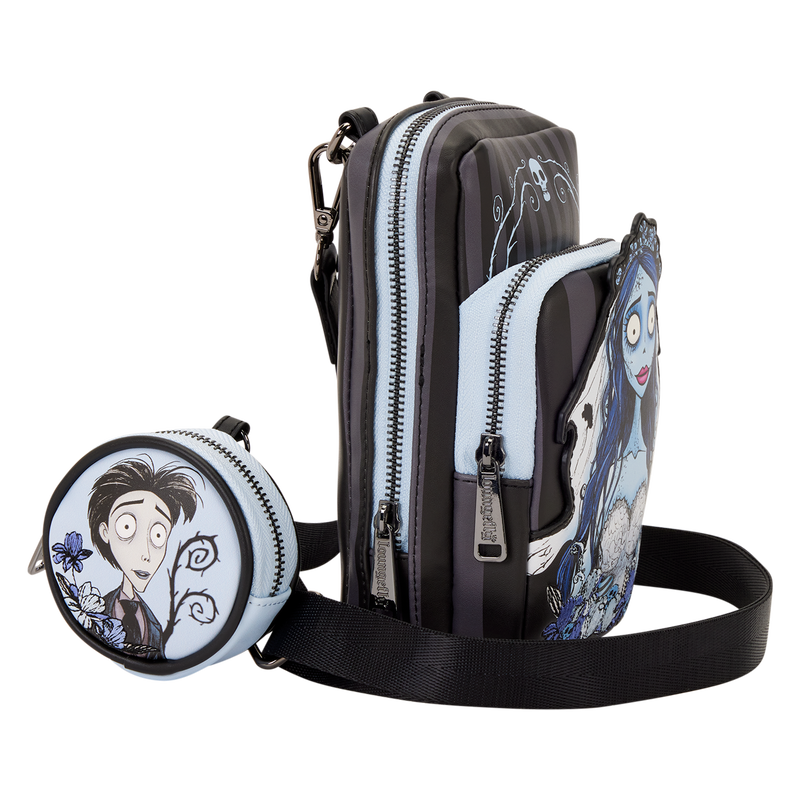 Corpse Bride Emily & Victor Loungefly sling Bag With Purse