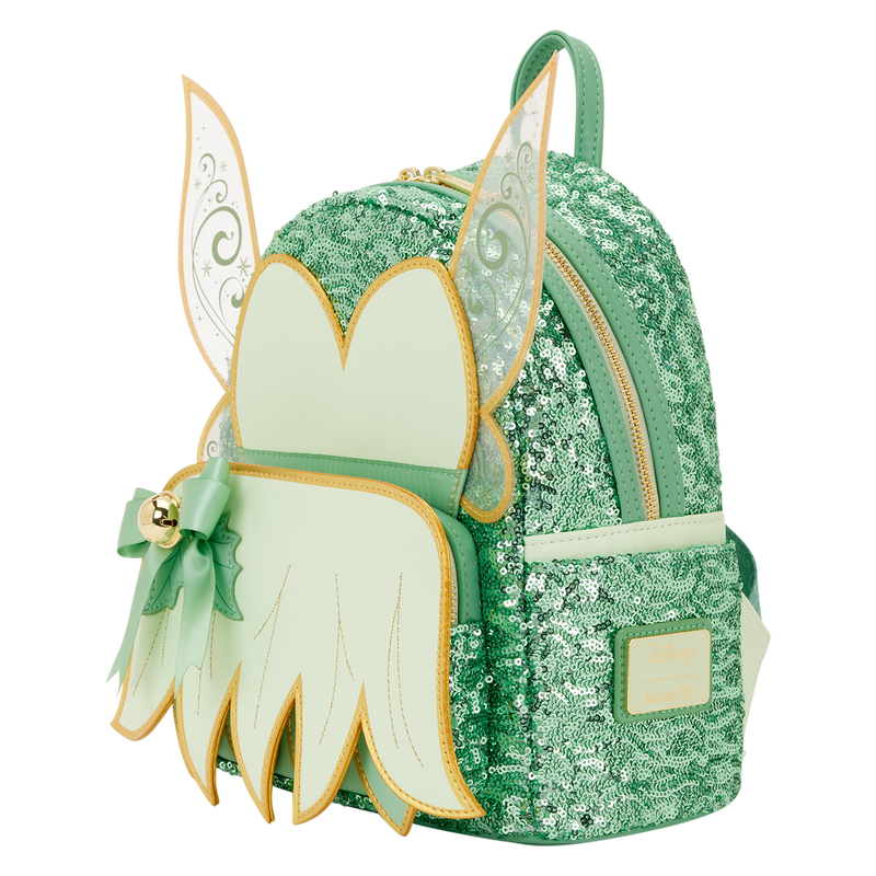 Disney Peter Pan Holiday Sequin Tinker Bell Loungefly Backpack
