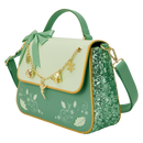 Disney Peter Pan Holiday Sequin Tinkerbell Crossbody Loungefly Handbag