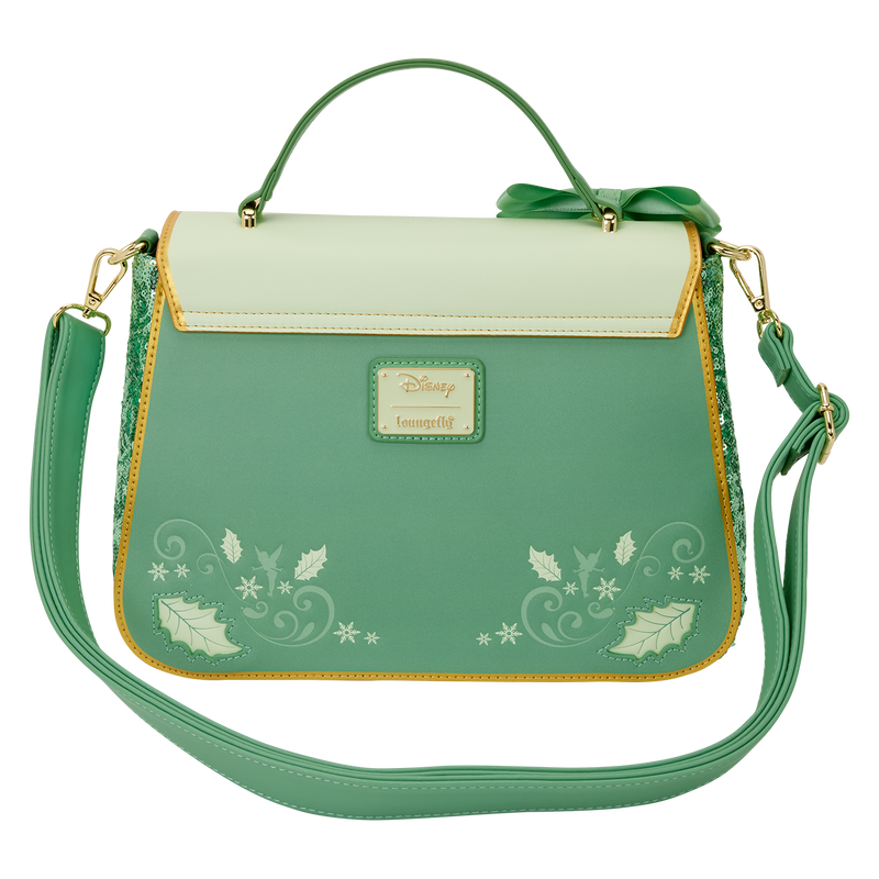 Disney Peter Pan Holiday Sequin Tinkerbell Crossbody Loungefly Handbag
