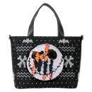 Nightmare Before Christmas Jack Skellington Pumpkin King Loungefly Reversible Sequin Tote Bag