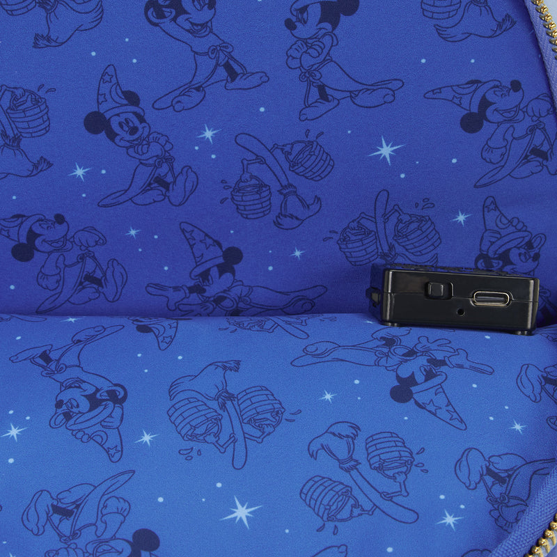 Disney Mickey Mouse Fantasia Light Up Backpack