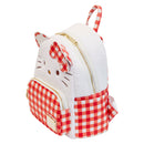 Sanrio Hello Kitty Gingham Fluffy Loungefly Backpack