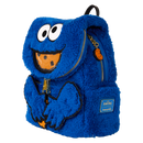 Sesame Street Cookie Monster Loungefy Backpack - Super Fluffy