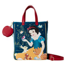 Disney Snow White Heritage Quilted Velvet Tote Loungefly Bag
