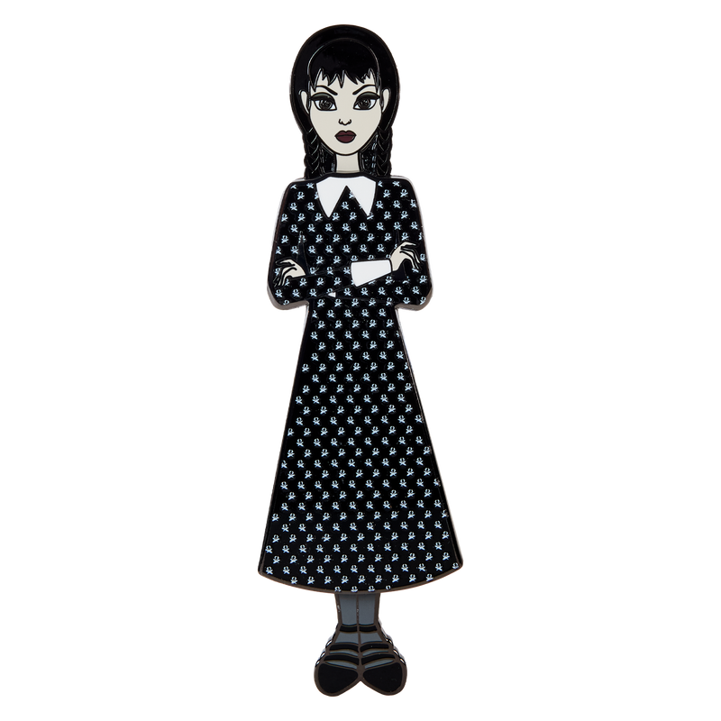 Loungefly Wednesday Addams Paper Doll Pin