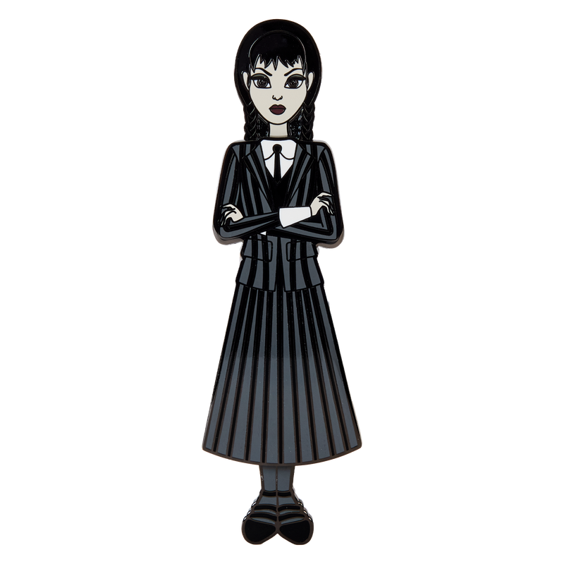 Loungefly Wednesday Addams Paper Doll Pin