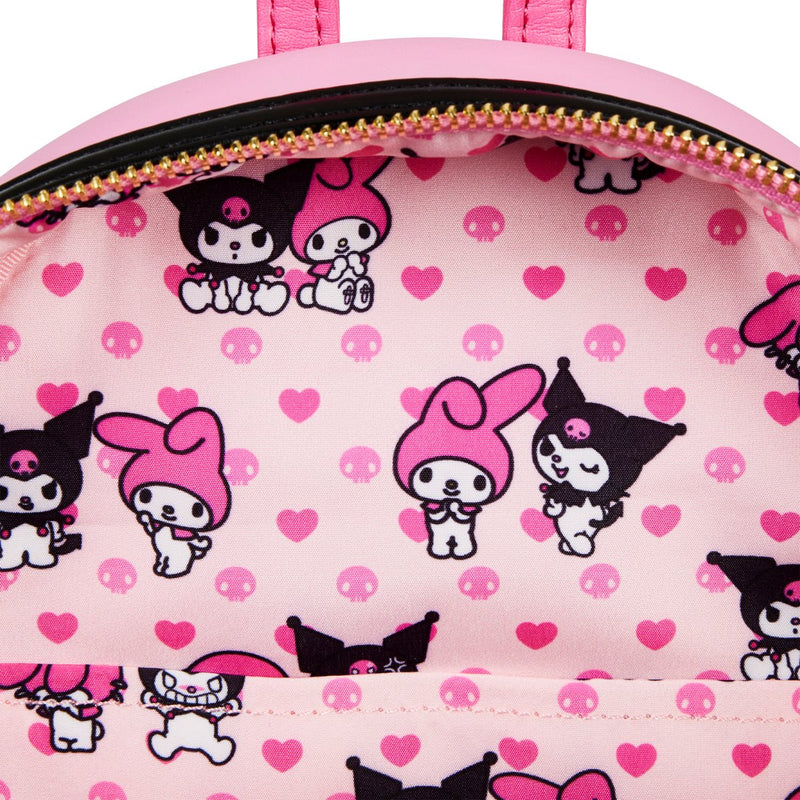 Sanrio My Melody and Kuromi Double Pocket Loungefly Backpack