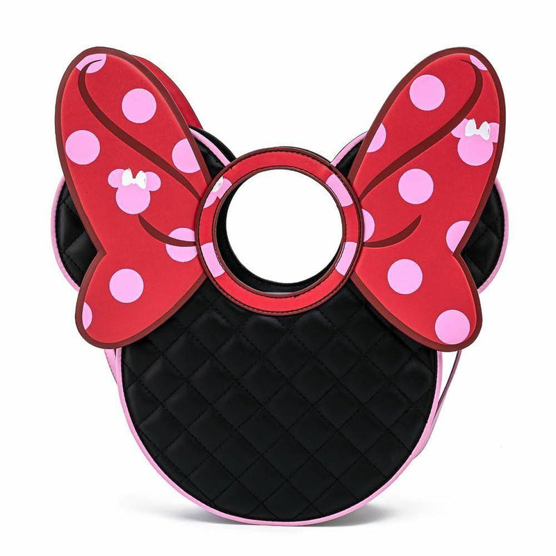 Disney Minnie Mouse Loungefly Quilted Polkadot Bow Bag