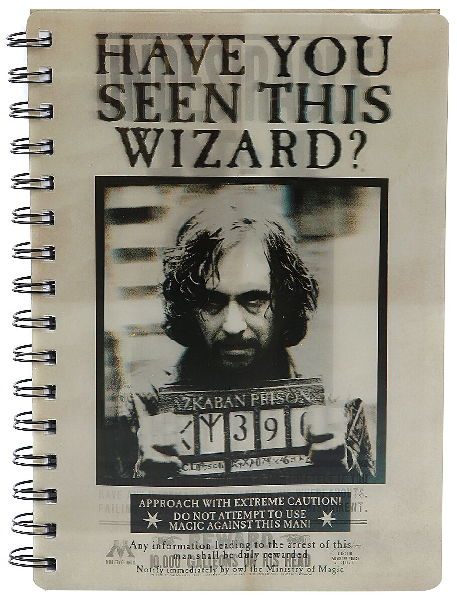 Harry Potter & Sirius Black 3D Notebook | Harry Potter Stationary