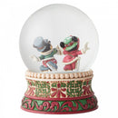 Mickey and Minnie Christmas Snow Globe