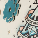 Harry Potter Deathly Hallows Floral Tattoo Handbag