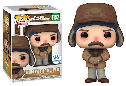 Parks & Recreation Ron with Flu Funko pop